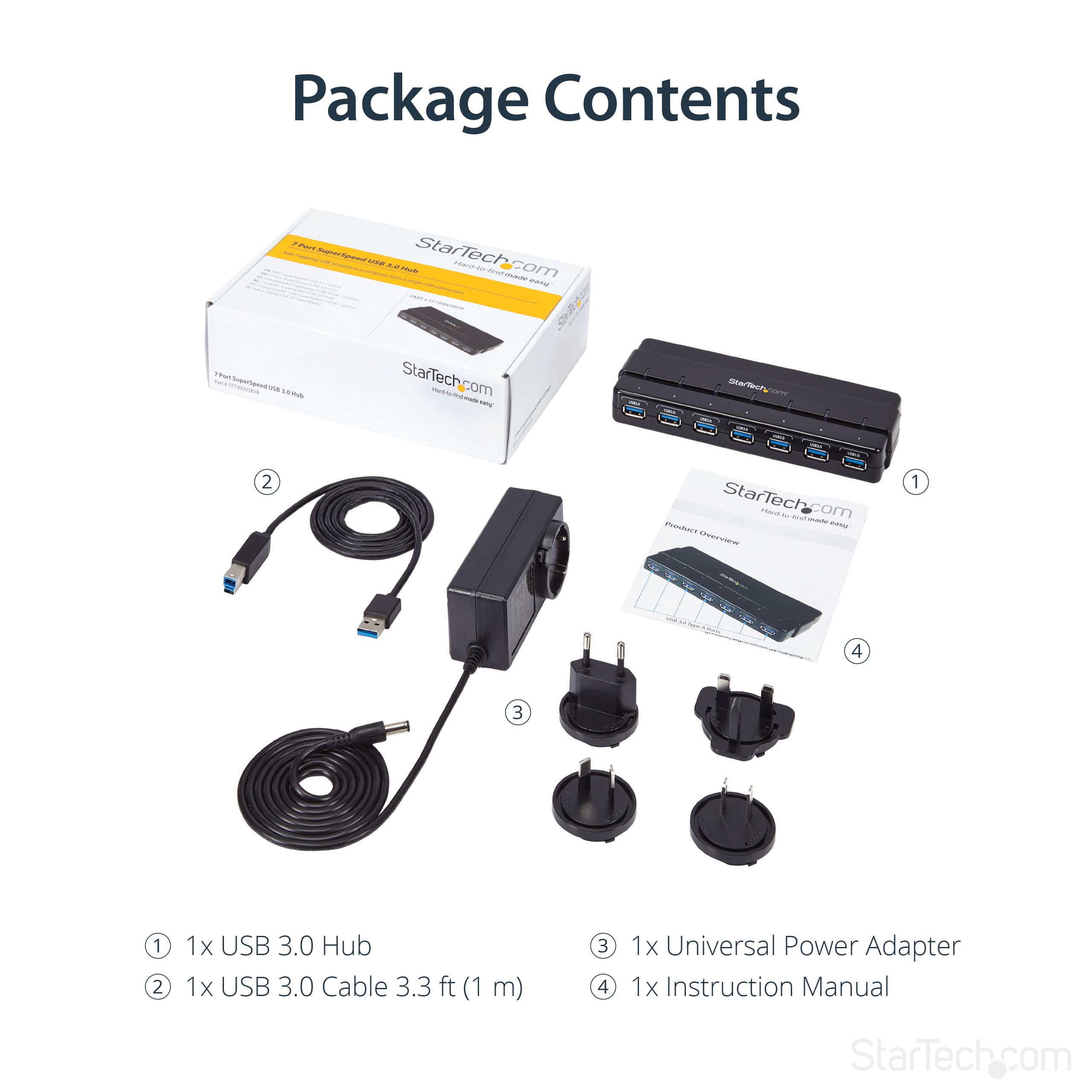 StarTech.com Concentrador Ladrón USB 3.0 