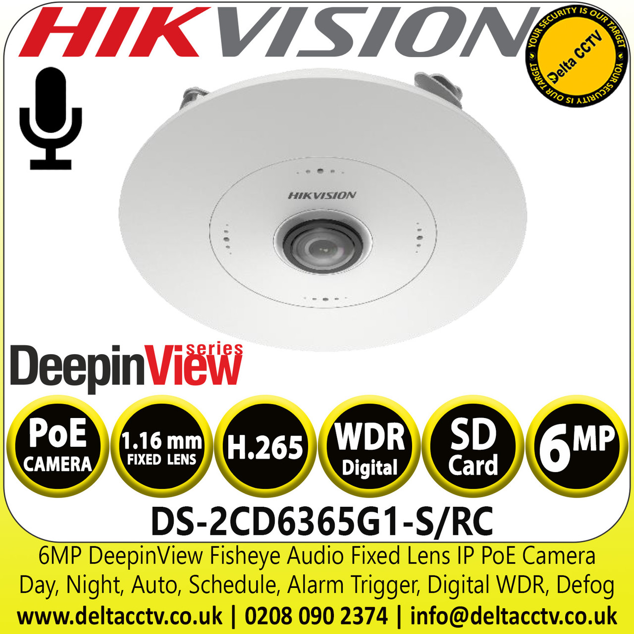 Hikvision DeepinView 6 MP IR 