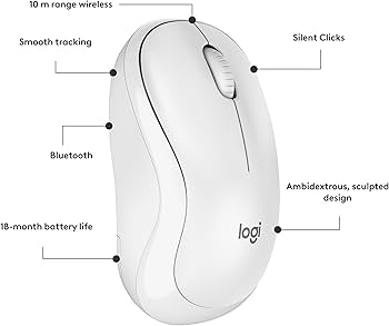 Logitech M240 Silent Bluetooth Mouse, 