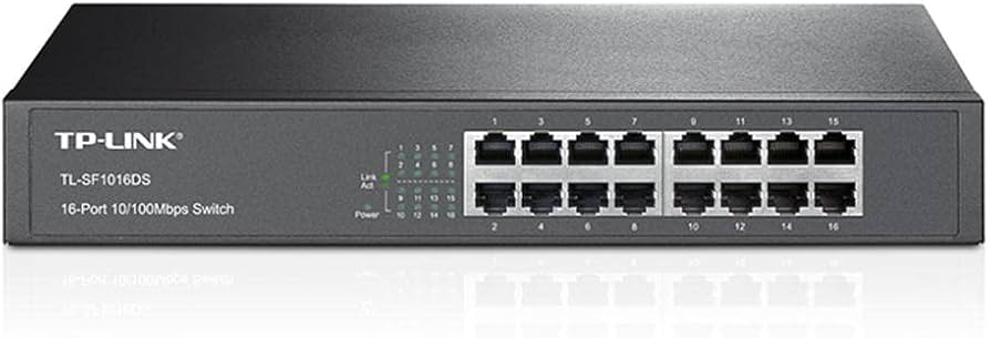 TP-Link TL-SF1016D 16-Port 10/100Mbps Desktop 